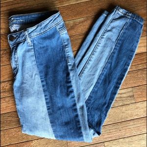 Duo Tone Skinny Jeans